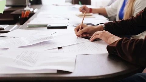 Work process at the office of the director Vídeo Stock 81694542