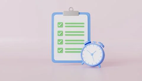 Work process organization deadline success optimization to do list clipboard Stock Illustration