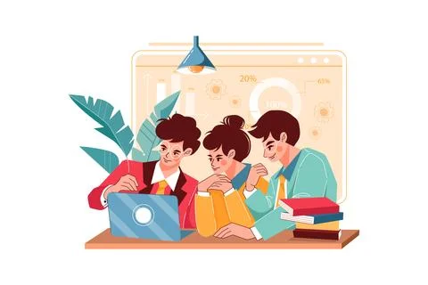 Work Processes Stock Illustration