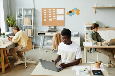 Work Processes in Office Stock Photos