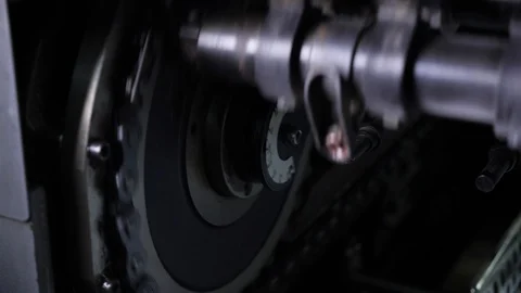 The work of a professional printing press in the printing house.  스톡 동영상 98120502