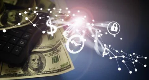 The work of a programmer and blogger on the Internet. Computer keyboard and.. 스톡 사진