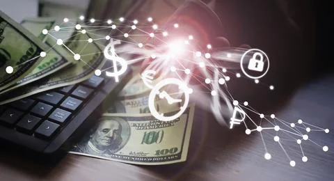 The work of a programmer and blogger on the Internet. Computer keyboard and.. 写真素材