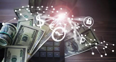 The work of a programmer and blogger on the Internet. Computer keyboard and.. Stock-Fotos