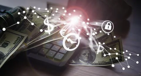 The work of a programmer and blogger on the Internet. Computer keyboard and.. Stockfoto's