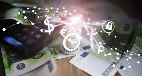 The work of a programmer and blogger on the Internet. Computer keyboard and.. 스톡 사진