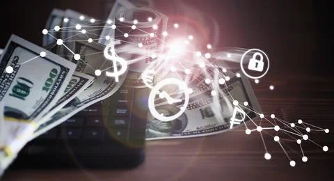 The work of a programmer and blogger on the Internet. Computer keyboard and.. 스톡 사진