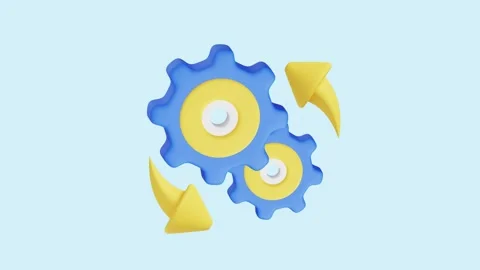 Work Progress 3D Icon: Ideal for business, technology, websites, apps, Stock Footage 289453510