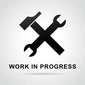 Work in progress background Stock Illustration