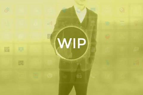 Work In Progress - business concept Foto stock