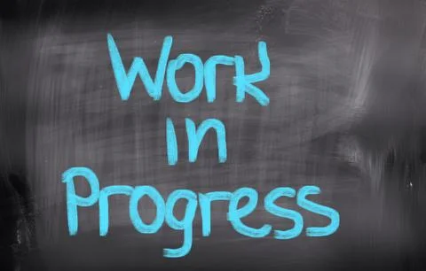 Work in progress concept Illustrazione stock