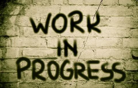 Work in progress concept Illustrazione stock