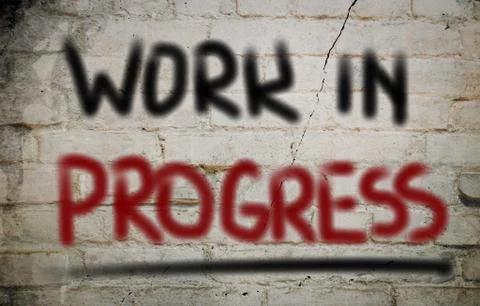Work in progress concept Stock-Illustration