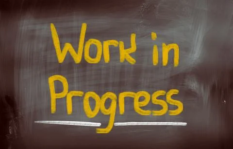 Work in progress concept Illustrazione stock