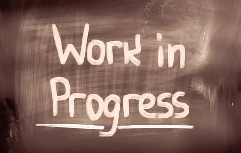 Work in progress concept Illustrazione stock