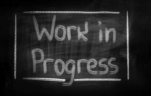 Work in progress concept Illustrazione stock