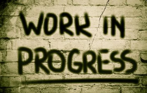 Work in progress concept Illustrazione stock