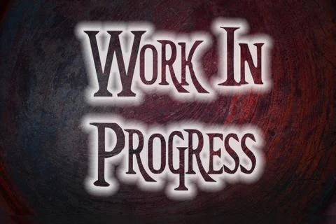 Work in progress concept Illustrazione stock