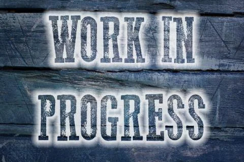 Work in progress concept Stock Illustration
