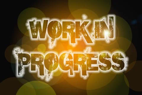Work in progress concept Illustrazione stock