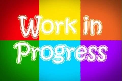 Work in progress concept Illustrazione stock