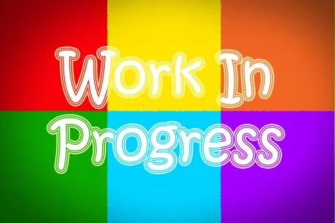 Work in progress concept Illustrazione stock
