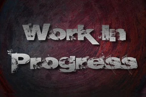 Work in progress concept Illustrazione stock
