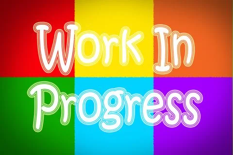 Work in progress concept Illustrazione stock