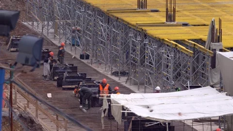 Work in progress. Construction site. Stock Footage 165222756