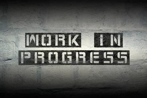 Work in progress gr Stock Illustration