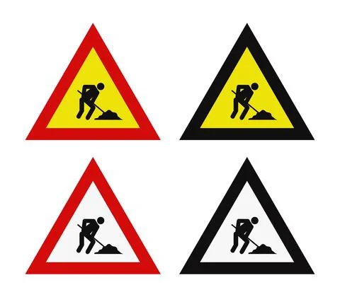 Work in progress icon illustrated in vector on white background Stock Illustration