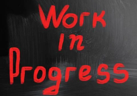 Work in progress Illustrazione stock