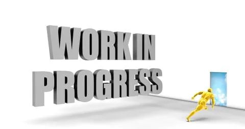 Work in Progress Illustrazione stock