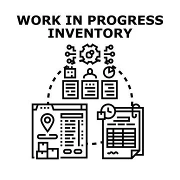 Work in progress inventory management and tracking system イラスト素材