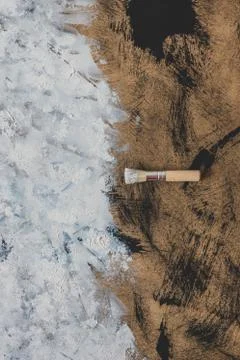 Work in progress on making an abstract textured painting or photography backd Stock Photos