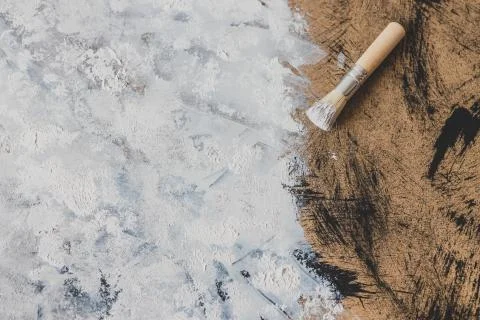 Work in progress on making an abstract textured painting or photography backd Stock Photos