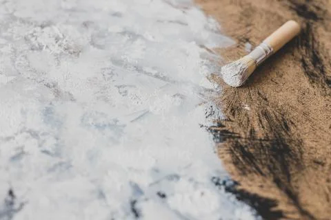 Work in progress on making an abstract textured painting or photography backd Stock Photos