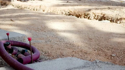 Work in progress for the new Altea beach promenade Stock Footage 170419720