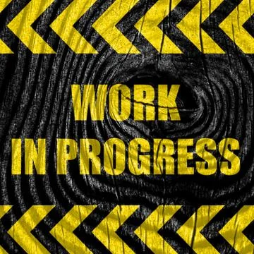 Work in progress sign Illustrazione stock