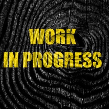 Work in progress sign Illustrazione stock