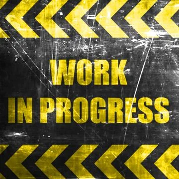 Work in progress sign Illustrazione stock