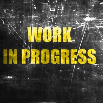 Work in progress sign Illustrazione stock
