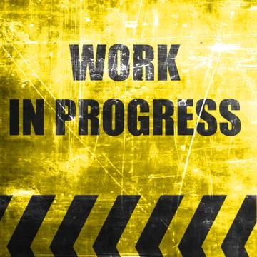 Work in progress sign イラスト素材