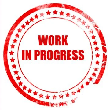 Work in progress sign Stock Illustration