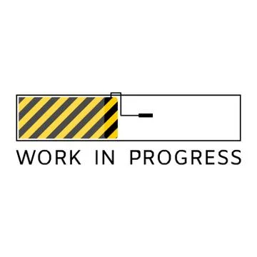 Work in progress status bar. Stock Illustration