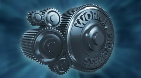 Work in progress turning on wheels Stock Footage 21943038