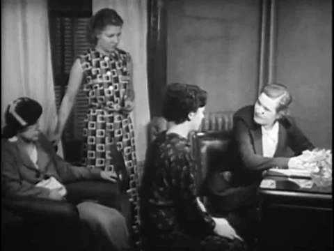 The Work Projects Administration Household Arts Training Program teaches women Stock Footage 74934609