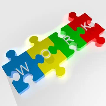 Work  puzzle Stock Illustration