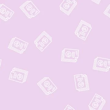 Work report line seamless pattern Illustrazione stock