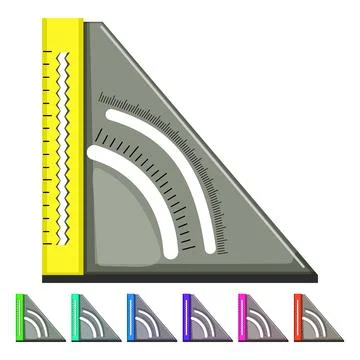 Work ruler builder cartoon vector graphic 스톡 일러스트